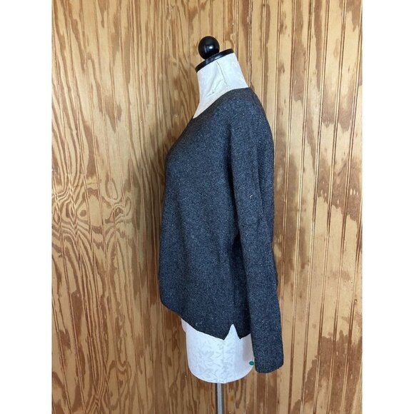 Madewell Northroad Pullover Sweater Dark Gray crewneck Merino Wool Blend XXS - Picture 6 of 11